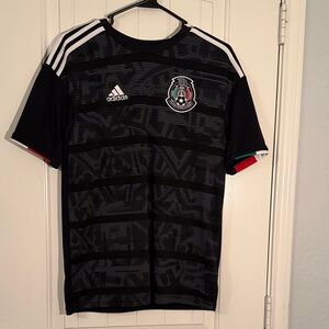 Adidas Black and White Mexico Soccer Jersey